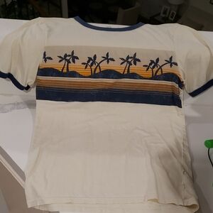 Boys XL Treasure & Bond Cream and Blue Kids Tee